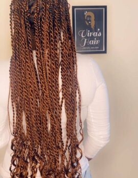 Brown Full Lace Braided Wig