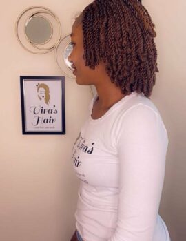 Kinky Twist Braided 4×4 Closure Wig