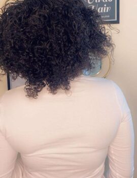 Short Curly Braided Made With 4×4 Closure Lace Wig