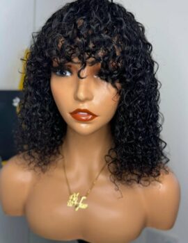 Curly Fringe Pixie Cut Wig