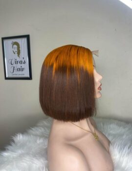 Orange & Brown Bob Wig