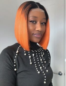 Black Root Orange Bob