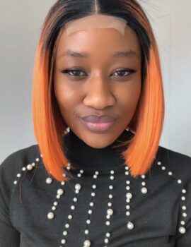 Black Root Orange Bob