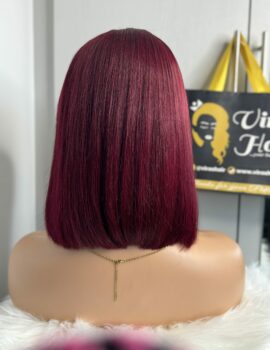 Burgundy Bob Wig