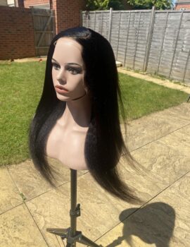 Kinky Straight Frontal Wig