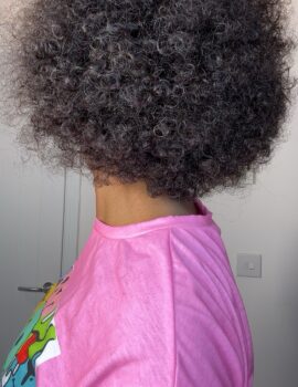 Afro frontal wig