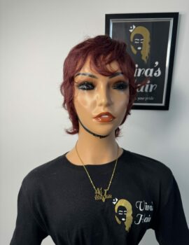 Razor Cut Wig (Wine)