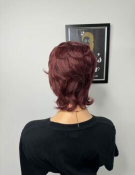 Razor Cut Wig (Wine)