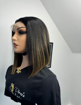 Black/Highlight bob wig