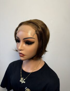 Brown pixie cut closure wig