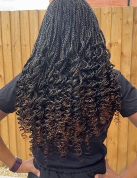 Braid curl wig