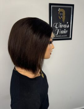 Chocolate brown bob