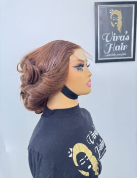5×5 Brown Bouncy wig