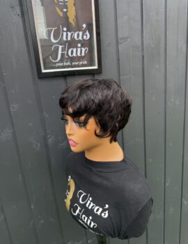 Black Pixie Cut Short Wig
