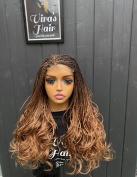 French curls braided wig