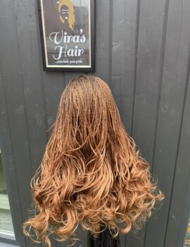 French curls braided wig