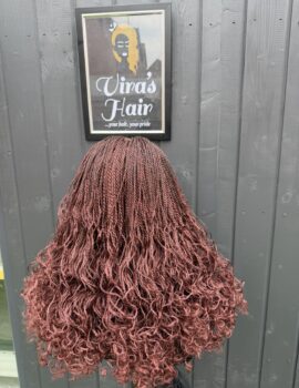 Dark Cherry Burgundy Braid Wig