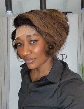 Messy Bob wig (Brown)