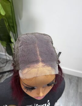 Burgundy Bob wig 10inches