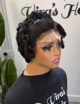 Black Short Pixie Wig